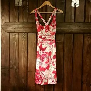 David Meister floral dress